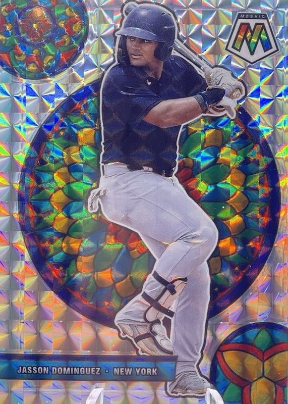Jasson Dominguez 2022 Mosaic #GM-28 Glass Mosaic /(SSP) RAW