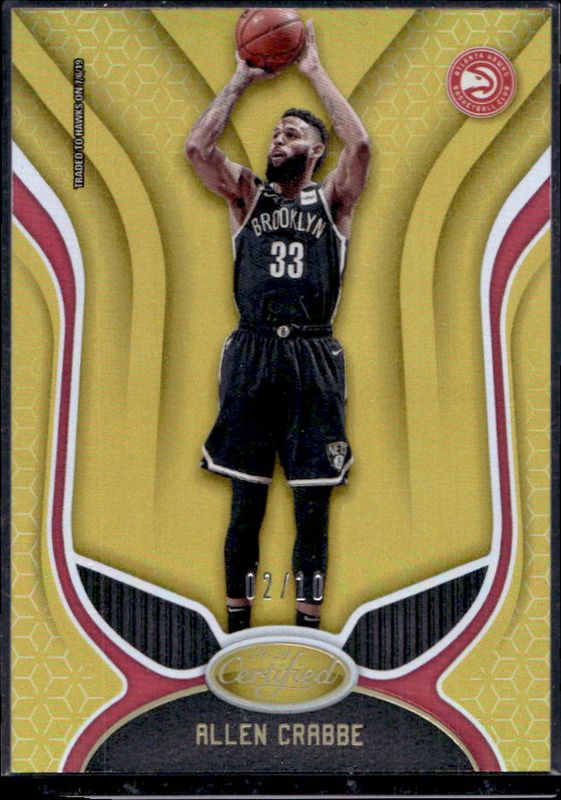 2019 Certified #120 Mirror Gold /10