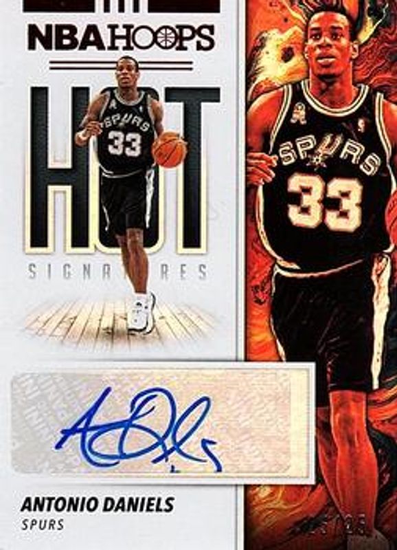 2019 Hoops #HS-ADN Hot Signatures - Red /25