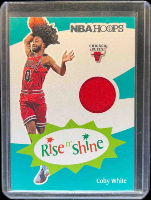 Coby White 2019 Hoops #RS-CBW Rise N Shine Memorabilia Rookie RAW