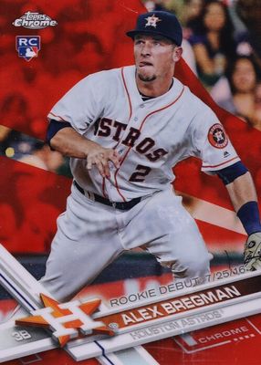 2017 Topps Chrome Update #HMT60 Rookie Debut - Red Refractor /25