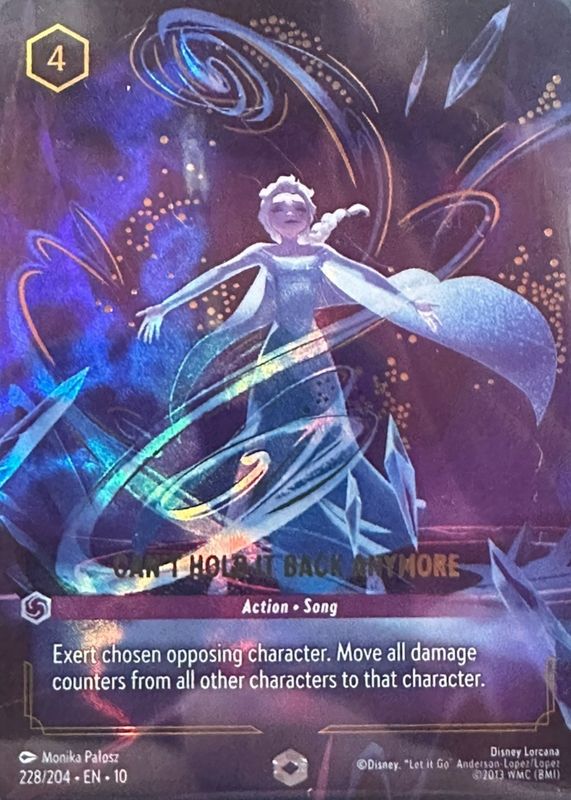 Can't Hold it Back Anymore Disney Lorcana Cards Price Guide