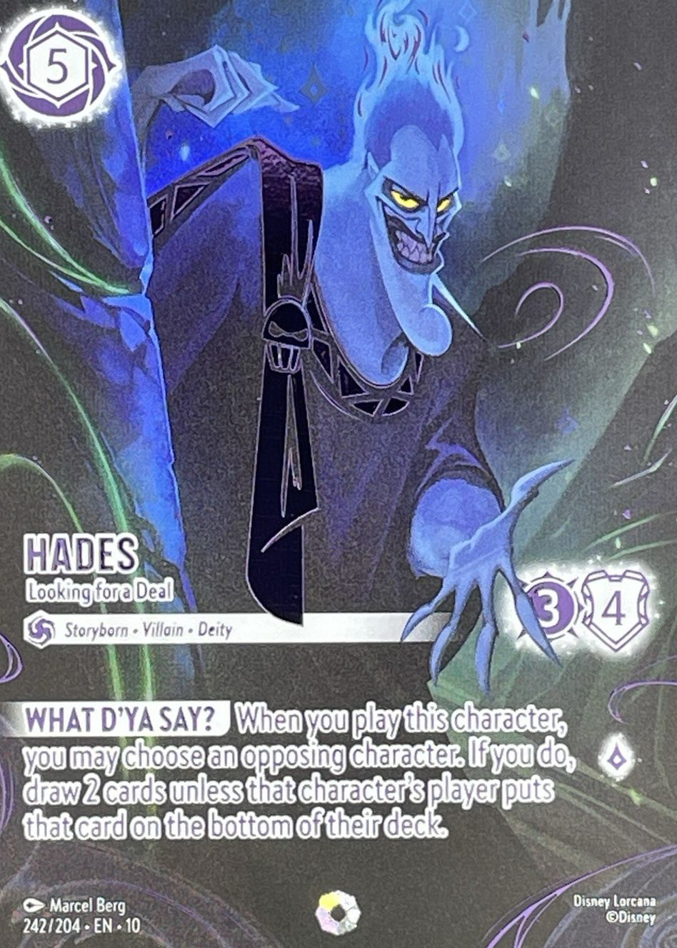 Hades - Looking for a Deal Disney Lorcana Cards Price Guide