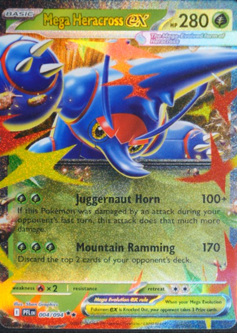 Mega Heracross ex 2025 Mega Evolution: Phantasmal Flames #4/94