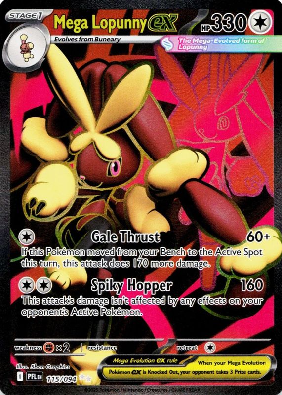 2025 Mega Evolution: Phantasmal Flames #115/94 Ultra Rare (Full Art)