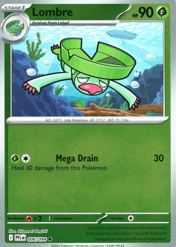 2025 Mega Evolution: Phantasmal Flames #6/94 Reverse Holo