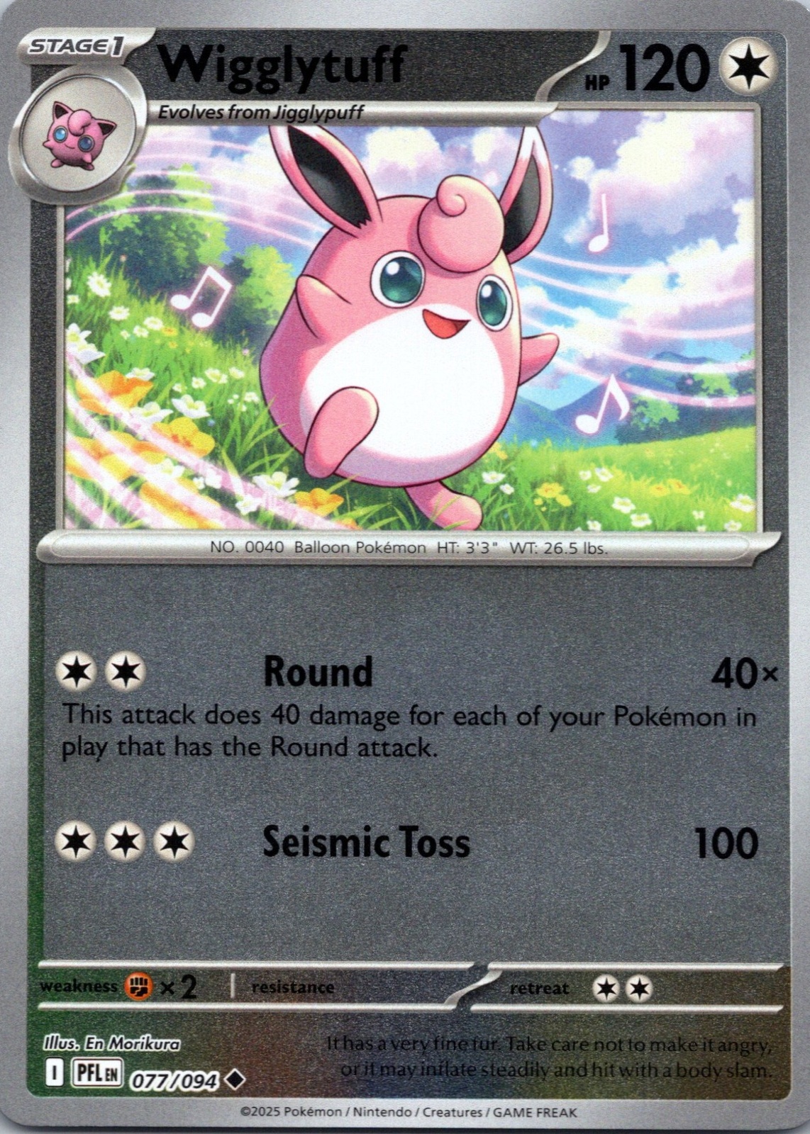 Wigglytuff 2025 Mega Evolution: Phantasmal Flames #77/94 Reverse Holo Price  Guide - Sports Card Investor