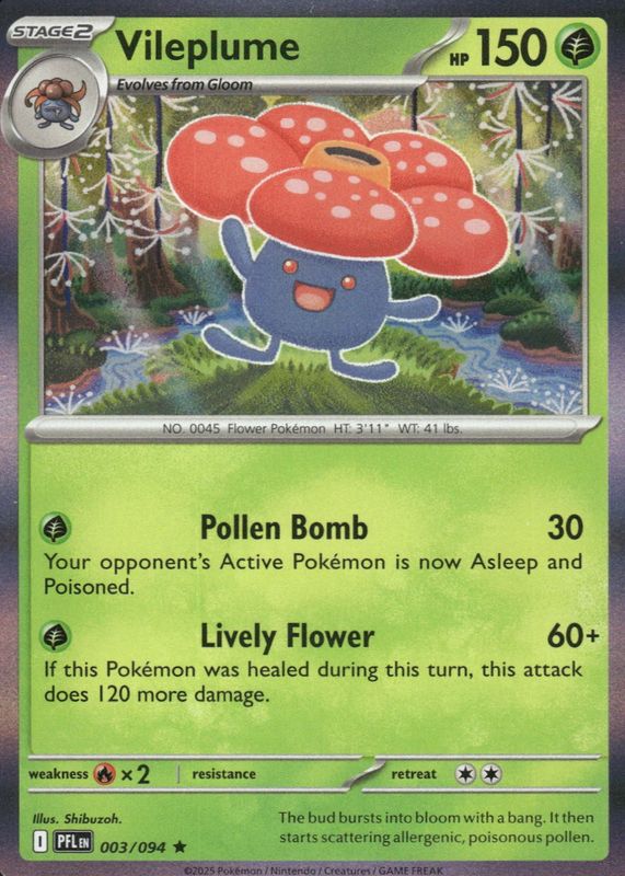 2025 Mega Evolution: Phantasmal Flames #3/94 Holo