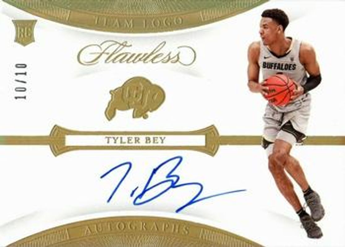 2020 Flawless Collegiate #TLA-TB Team Logo Autographs - Gold /10
