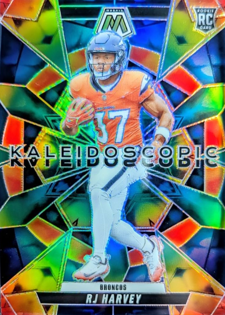 RJ Harvey 2025 Mosaic #22 Kaleidoscopic /(SSP) Price Guide