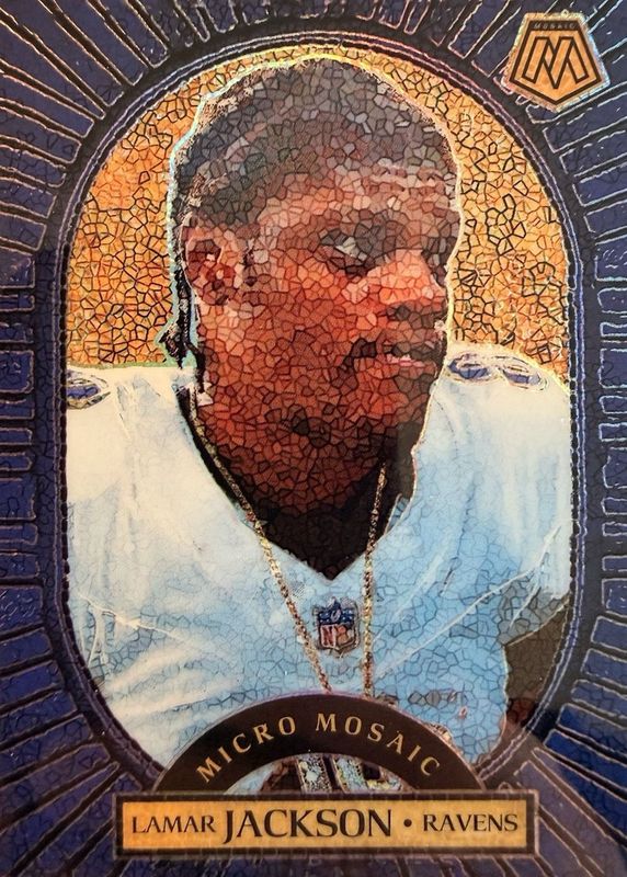 Lamar Jackson 2025 Mosaic #25 Micro Mosaic /(SSP) RAW