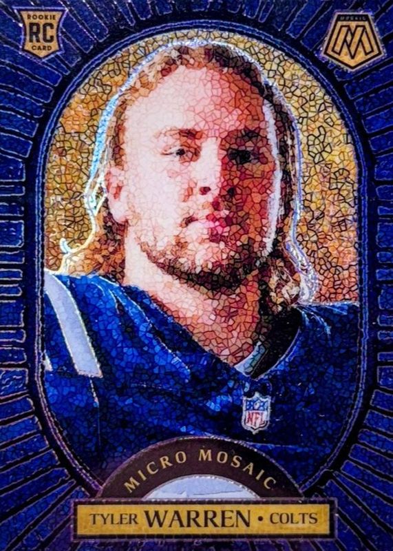 Tyler Warren 2025 Mosaic #15 Micro Mosaic /(SSP) Rookie RAW