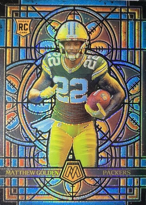 Matthew Golden 2025 Mosaic #10 Stained Glass /(SSP) Rookie RAW