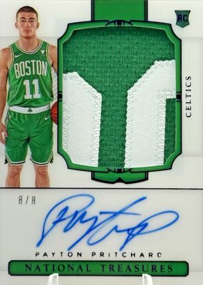 2020 National Treasures #148 Rookie Patch Auto - Purple FOTL /8