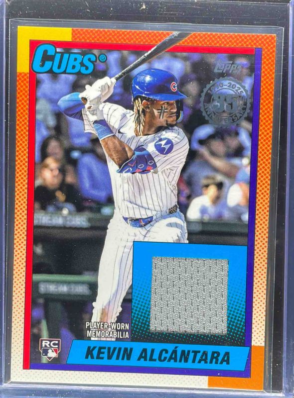 Kevin Alcantara 2025 Topps Update #90RU-KA 1990 Topps Relic Rookie RAW