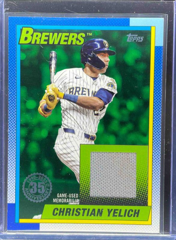 2025 Topps Update #90RU-CY 1990 Topps Relic - Green /99