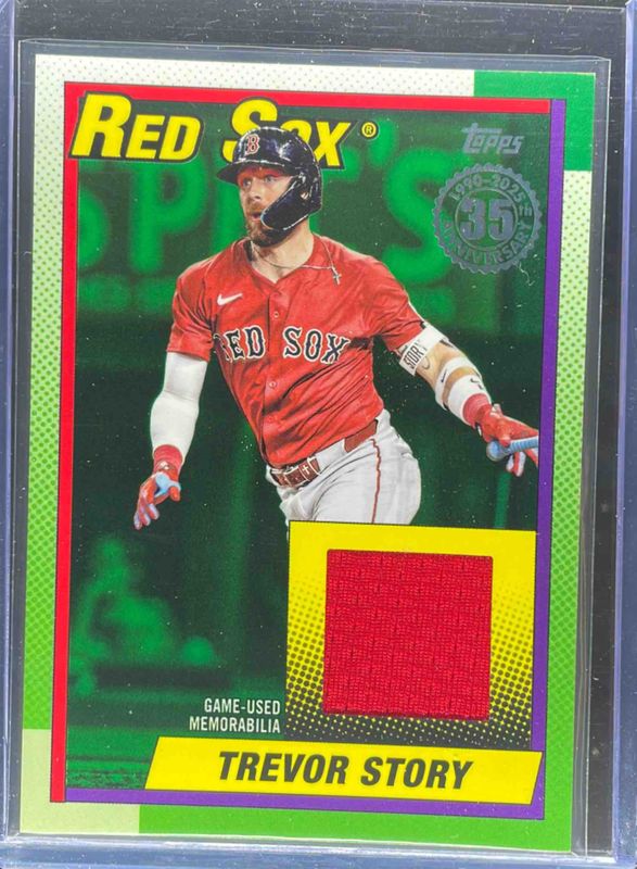 2025 Topps Update #90RU-TST 1990 Topps Relic - Green /99