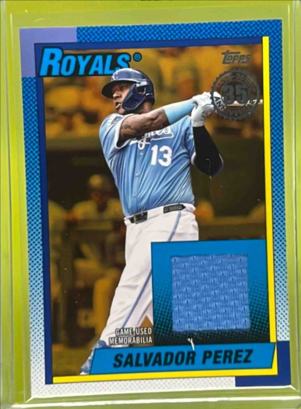 2025 Topps Update #90RU-SP 1990 Topps Relic - Gold /50