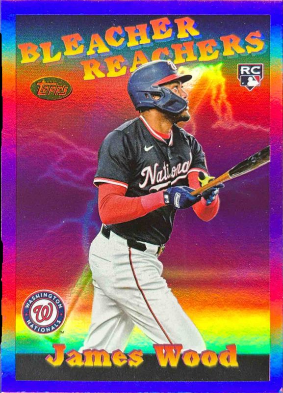 James Wood 2025 Topps Update #BR-11 Bleacher Reachers Rookie RAW