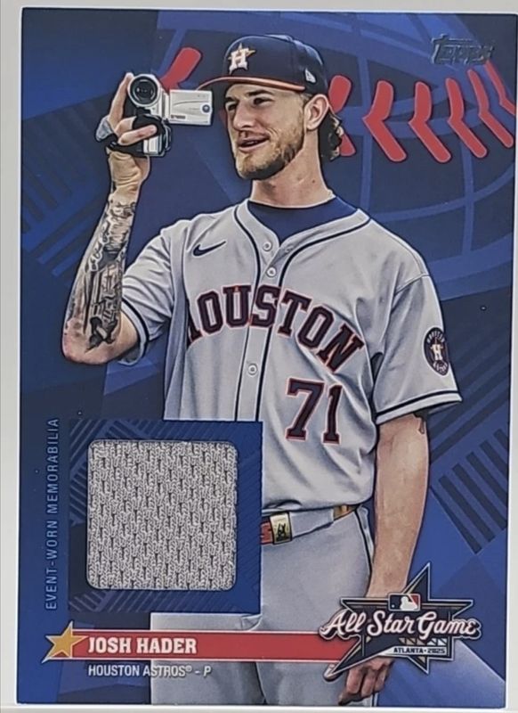 2025 Topps Update #AS-JH All-Star Stitches