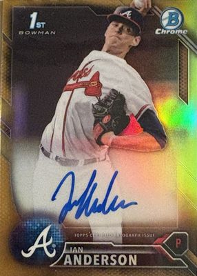 2016 Bowman Draft #CDA-IA Chrome DP Auto - Gold Refractor /50 (1st)