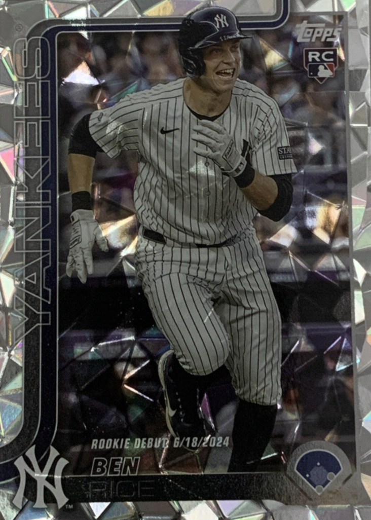 Ben Rice 2025 Topps Update #US25 Rookie Debut - Diamante Foil Price ...