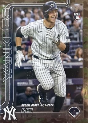 2025 Topps Update #US25 Rookie Debut - Memorial Day Camo /25