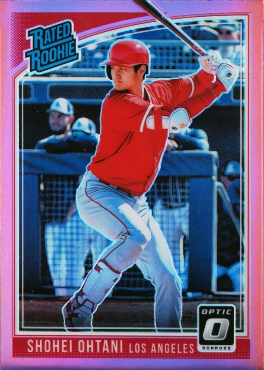 Shohei Ohtani 2018 Optic #56 Rated Rookie - Pink (Batting) Price Guide ...