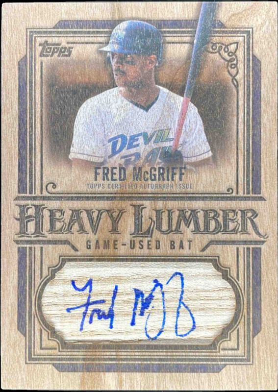 2025 Topps Update #HLARU-FMC Heavy Lumber Autographs Relic