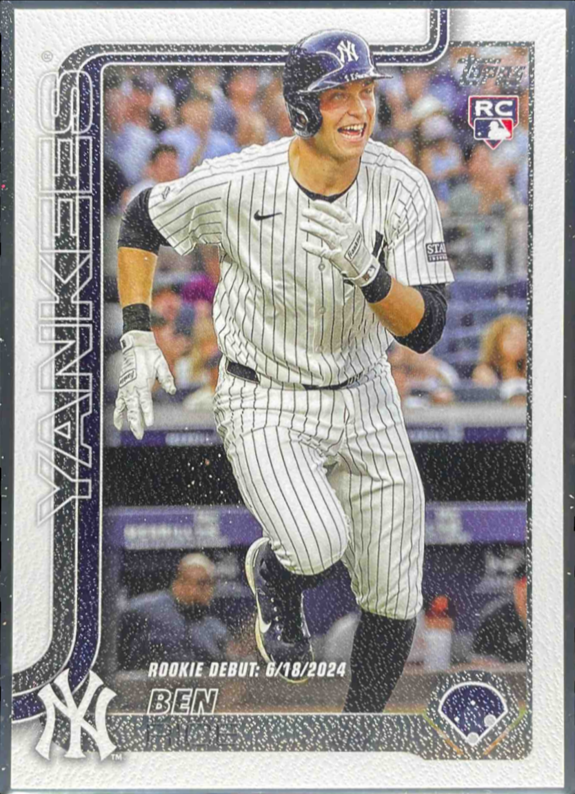 Ben Rice 2025 Topps Update #US25 Rookie Debut - Canvas /50 Price Guide ...