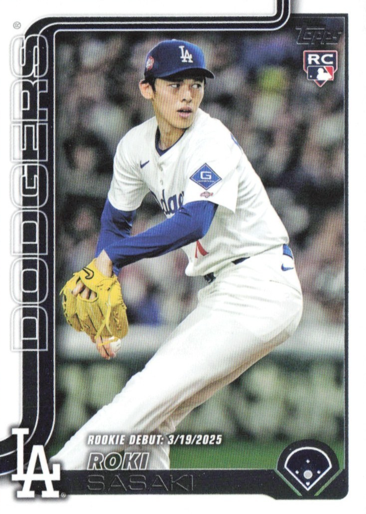 Roki Sasaki 2025 Topps Update #US199 Rookie Debut Price Guide - Sports ...