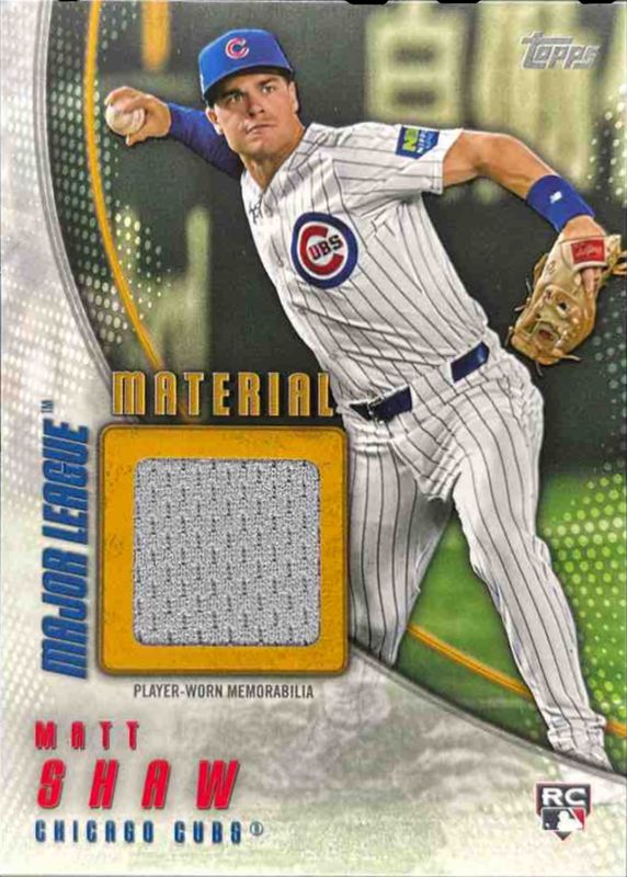Matt Shaw 2025 Topps Update #MMU-MS Major League Material - Gold /50 Rookie RAW