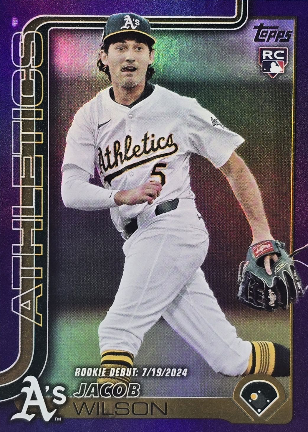 Jacob Wilson 2025 Topps Update #US180 Rookie Debut - Purple Rainbow ...