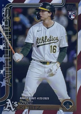 2025 Topps Update #US197 Rookie Debut - Independence Day /76