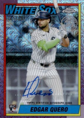 2025 Topps Update Silver Pack #U90CA-EQ 1990 Chrome Autographs /299
