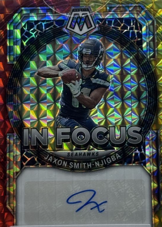 Jaxon Smith-Njigba 2023 Mosaic #IF-JSN In Focus Signatures - Choice ...