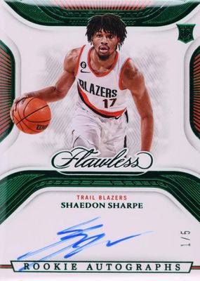 2022 Flawless #RA-SHS Rookie Autographs - Emerald /5