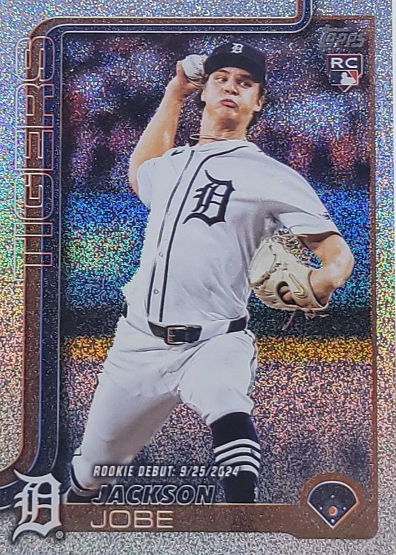 Jackson Jobe 2025 Topps Update #US193 Rookie Debut - Sandglitter