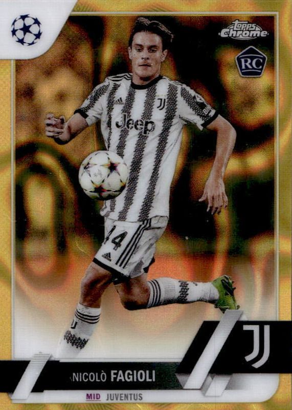 2022 Topps Chrome UEFA Club Competitions #53 Gold Lava Refractor