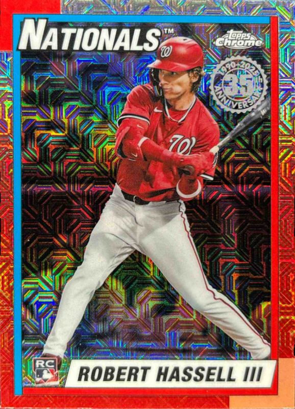 Robert Hassell III 2025 Topps Update #U90C-28 Silver Pack 1990 Topps Chrome RAW