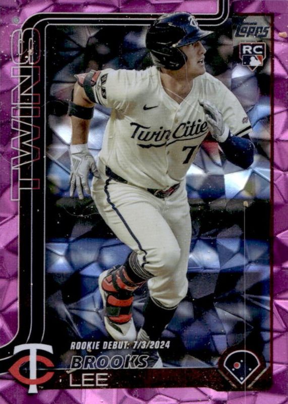 2025 Topps Update #US243 Rookie Debut - Pink Diamante Foil