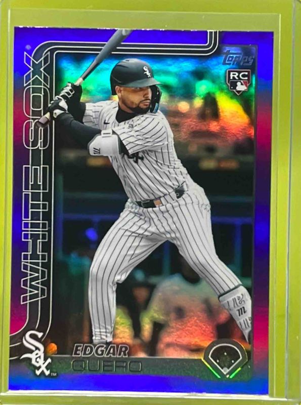 Edgar Quero 2025 Topps Update #US145 Purple Rainbow Foil /250 Rookie RAW