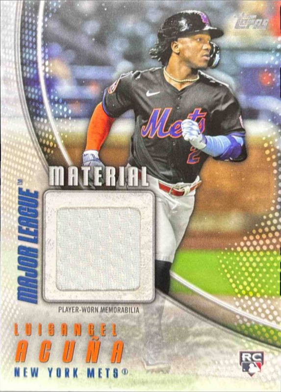 Luisangel Acuna 2025 Topps Update #MMU-LA Major League Material Rookie RAW