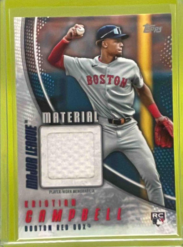 Kristian Campbell 2025 Topps Update #MMU-KC Major League Material Rookie RAW