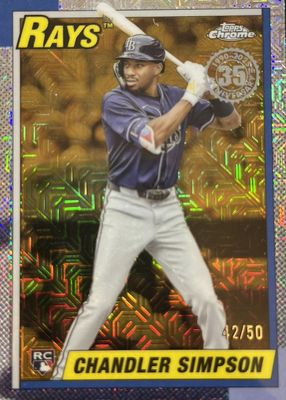 2025 Topps Update Silver Pack #U90C-27 1990 Chrome - Gold Refractor /50