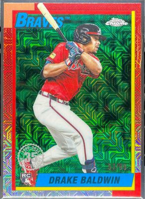 2025 Topps Update Silver Pack #U90C-4 1990 Chrome - Green Refractor /99