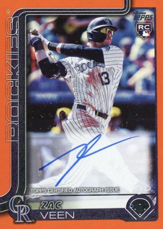 2025 Topps Update #US286 Real One Autographs - Orange Foil /25