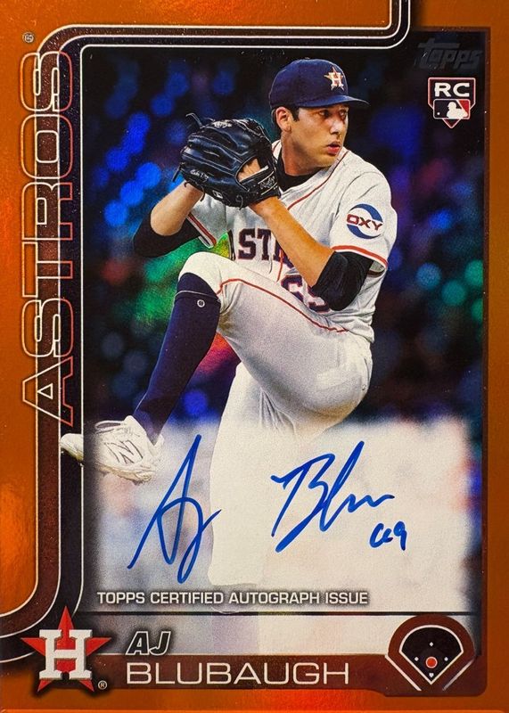 2025 Topps Update #US177 Real One Autographs - Orange Foil /25