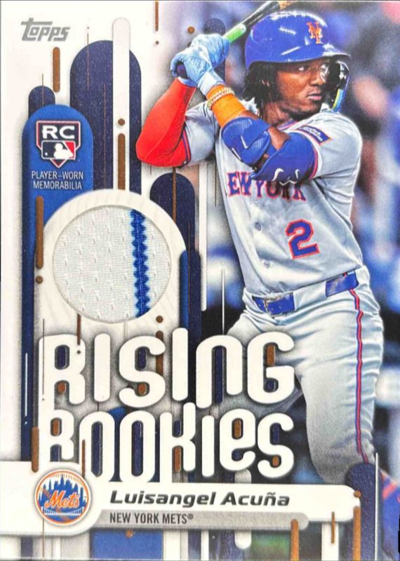 Luisangel Acuna 2025 Topps Update #RRR-LA Rising Rookie Relics RAW