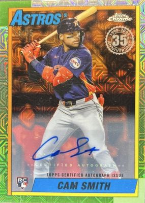 2025 Topps Update Silver Pack #U90CA-CSM 1990 Chrome Autographs - Orange Refractor /25